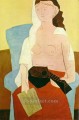 Mujer con mandolina 1909 Pablo Picasso